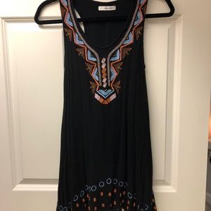 Black Embroidered Dress
